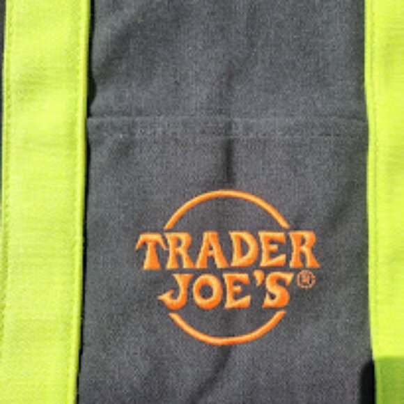 NEW Trader Joe's Black Mini Tote Trick or Treat Canvas Bag Halloween Trader Joes - Picture 3 of 8